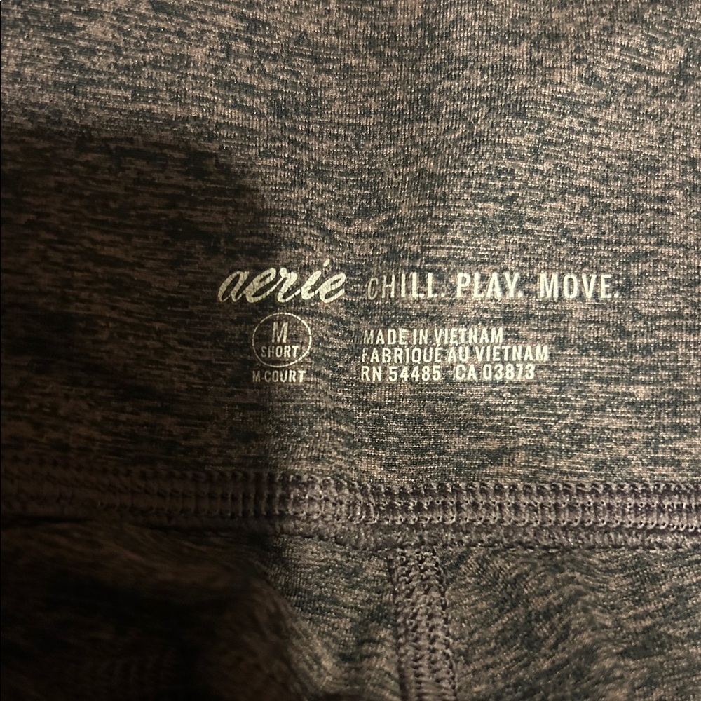 Aerie Chill Play Move Leggings - Gray, Navy, Brown - Picture 2 of 5